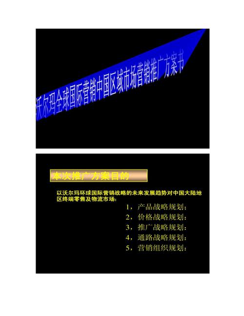 沃尔玛全球品牌推广策划书